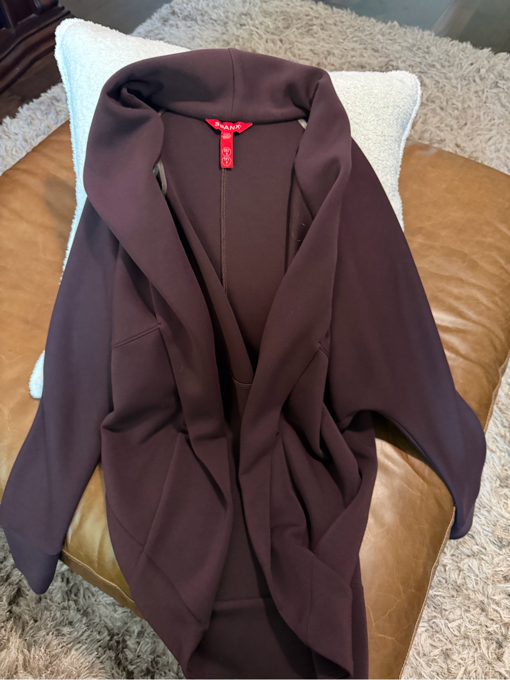 Spanx Dark Plum Cardigan Air Essentials